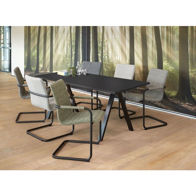 Vergadertafel V-Leg Recht | 160 x 80 cm