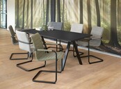 Vergadertafel V-Leg Recht | 180 x 80 cm