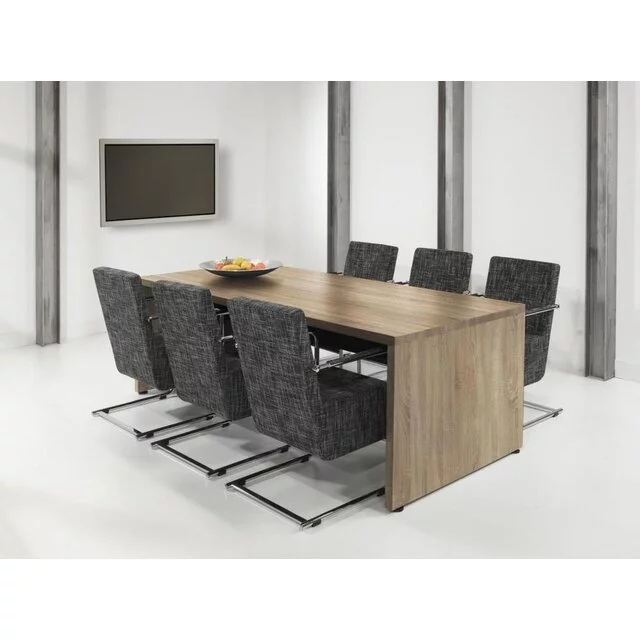 Vergadertafel Manager - Midden Eiken | 220 x 100 cm