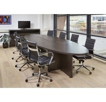 Vergadertafel Manager XL Ovaal - Donker Eiken | 420 x 138 cm