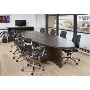 Vergadertafel Manager XL Ovaal - Donker Eiken | 420 x 138 cm