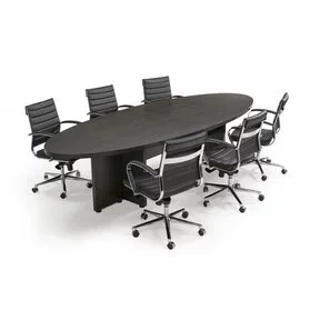 Vergadertafel Manager Ovaal 320 x 120 cm - Donker Eiken