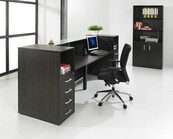 Receptiebalie Manager - Donker Eiken