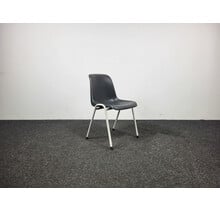 Grijze Stapelbare Kuipstoel - Kunststof Zitting
