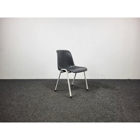 Grijze Stapelbare Kuipstoel - Kunststof Zitting