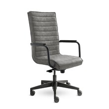 Bureaustoel Ricky Grijs Hoge Rug