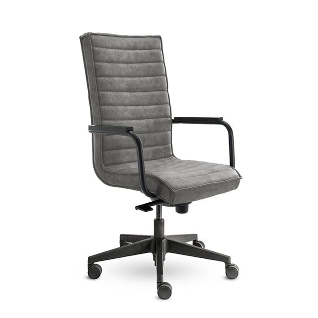 Bureaustoel Ricky Grijs Hoge Rug Bureaustoel Ricky Grijs Hoge Rug