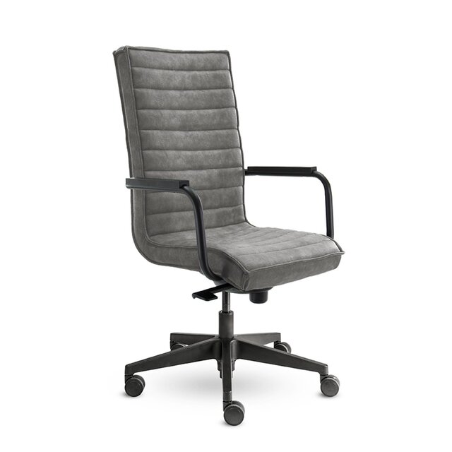 Bureaustoel Ricky met Hoge Rug - Grijs