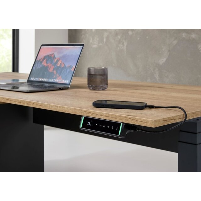 Directie Elektrisch Verstelbaar Hoekbureau Cube 224x180 cm