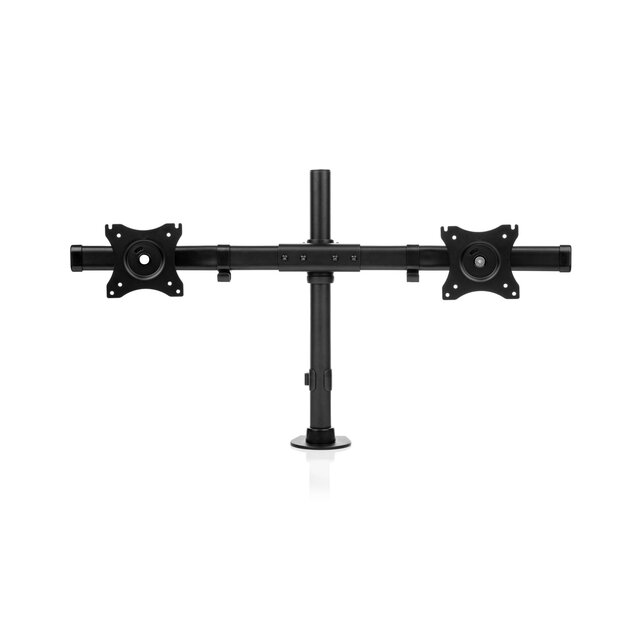 Monitorarm Voor 2 Beeldschermen Focus | Zwart