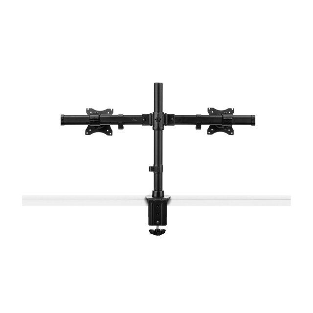 Monitorarm Voor 2 Beeldschermen Focus | Zwart