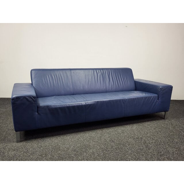 Gelderland 6511 Bank - Blauw Leren Design Gelderland 6511 Bank - Blauw Leren Design