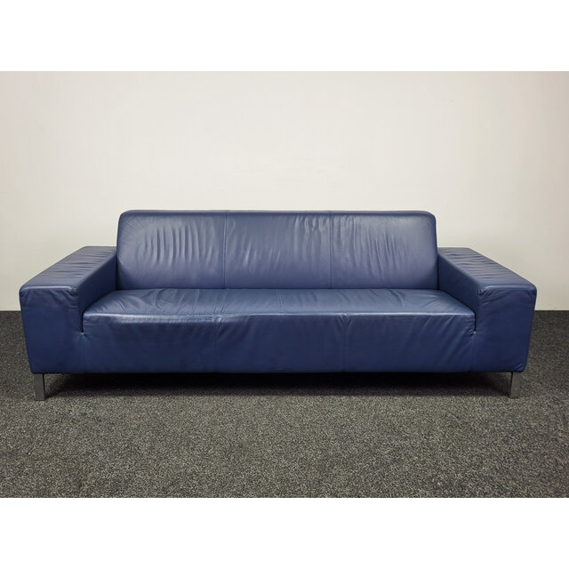 Gelderland 6511 Bank - Blauw Leren Design Gelderland 6511 Bank - Blauw Leren Design