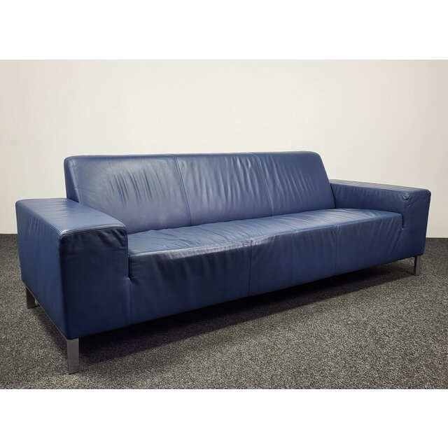 Gelderland 6511 Bank - Blauw Leren Design Gelderland 6511 Bank - Blauw Leren Design