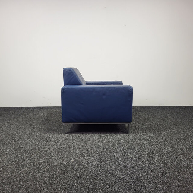 Gelderland 6511 Fauteuil - Blauw Leren Design