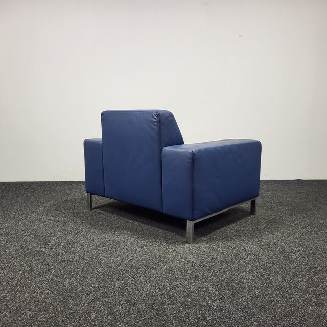 Gelderland 6511 Fauteuil - Blauw Leren Design