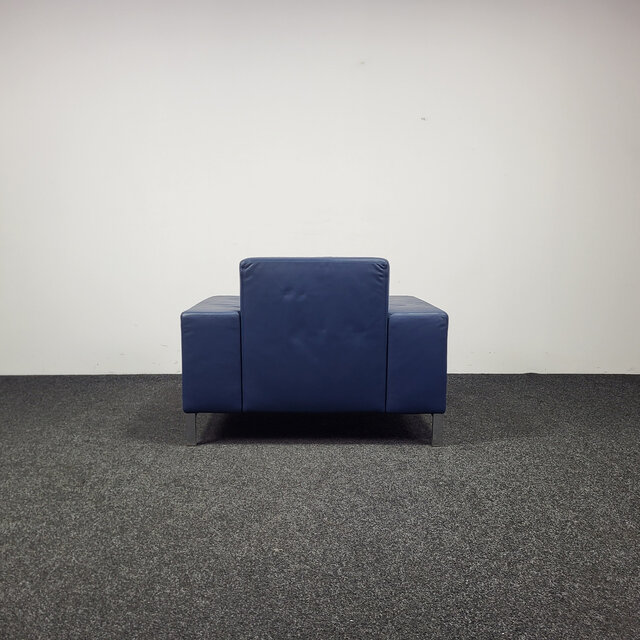 Gelderland 6511 Fauteuil - Blauw Leren Design