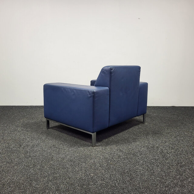 Gelderland 6511 Fauteuil - Blauw Leren Design