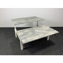 Refurbished Gispen Duo Bureau 140x80 cm Nieuw Blad Naar Keuze