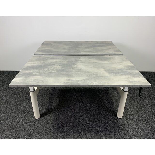 Refurbished Gispen Duo Bureau - Nieuw Blad Naar Keuze | 140 x 80 cm