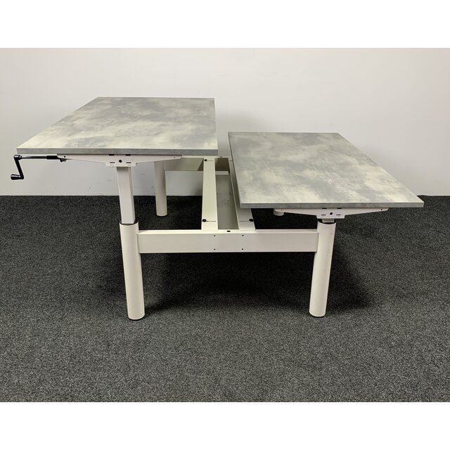 Refurbished Gispen Duo Bureau - Nieuw Blad Naar Keuze | 140 x 80 cm