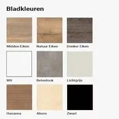 Ahrend Slingerbureau Rechthoekige Zwarte Poot | 180 x 80 cm