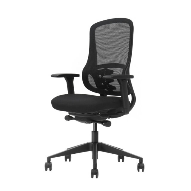 Bureaustoel Noah - Zwart | Ergonomisch Design