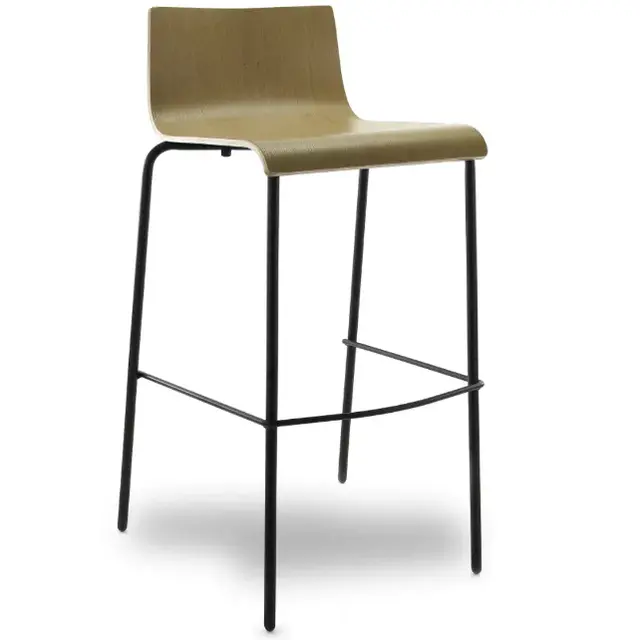 Barkruk - Black Series | Blank Eiken Zitting