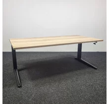 Ahrend Slingerbureau Rechthoekig Zwarte Poot | 160 x 80 cm