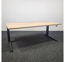 Ahrend Slingerbureau - Rechthoekige Zwarte Poot | 160 x 80 cm