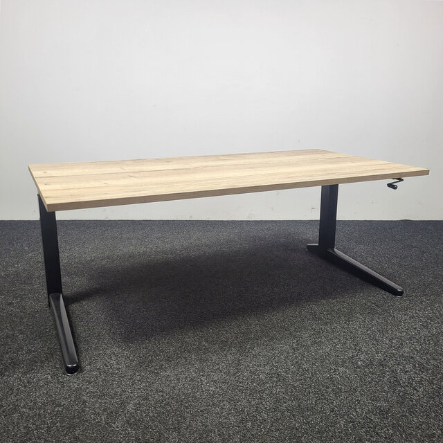 Ahrend Slingerbureau Rechthoekig Zwarte Poot | 160 x 80 cm