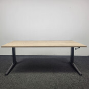 Ahrend Slingerbureau - Rechthoekige Zwarte Poot | 160 x 80 cm