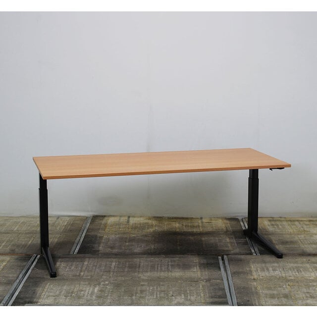 Ahrend Slingerbureau Rechthoekig Zwarte Poot | 160 x 80 cm