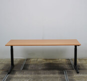 Ahrend Slingerbureau Rechthoekig Zwarte Poot | 160 x 80 cm