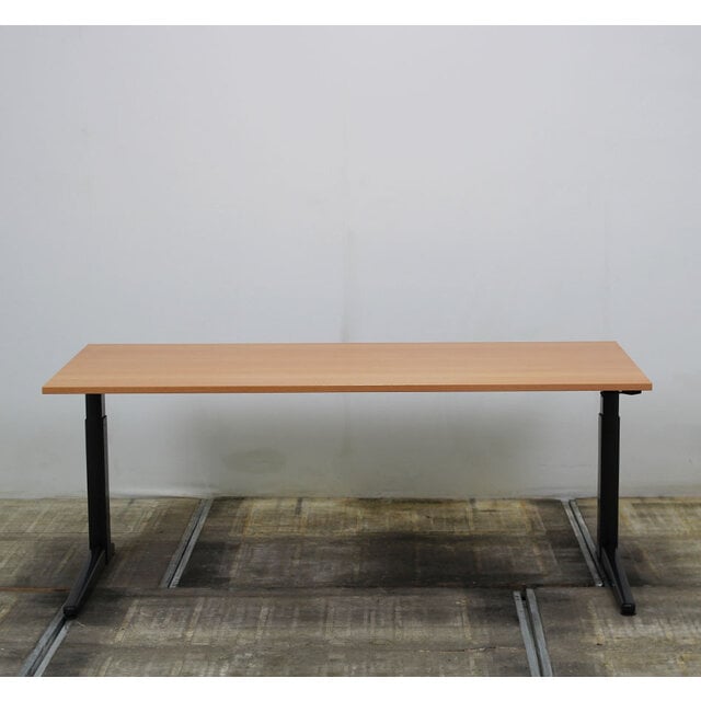 Ahrend Slingerbureau - Rechthoekige Zwarte Poot | 160 x 80 cm