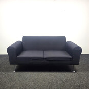 Vitra Sofa / Bank - Zwart Gestoffeerd
