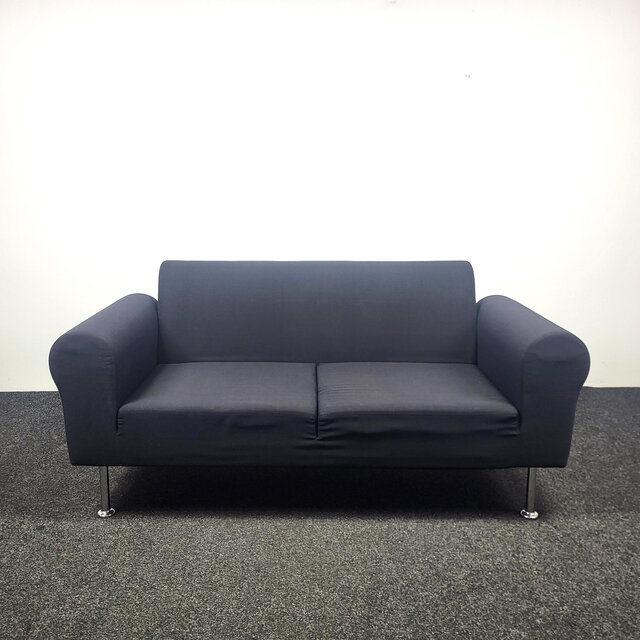 Vitra Sofa / Bank - Zwart Gestoffeerd