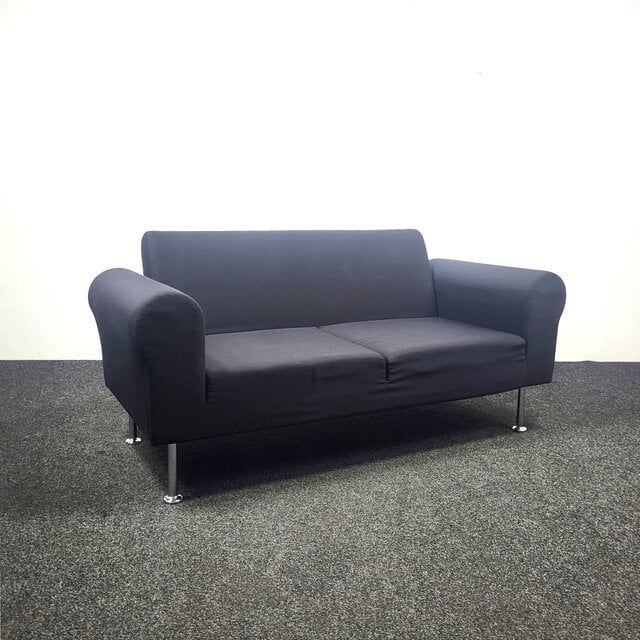 Vitra Sofa / Bank - Zwart Gestoffeerd