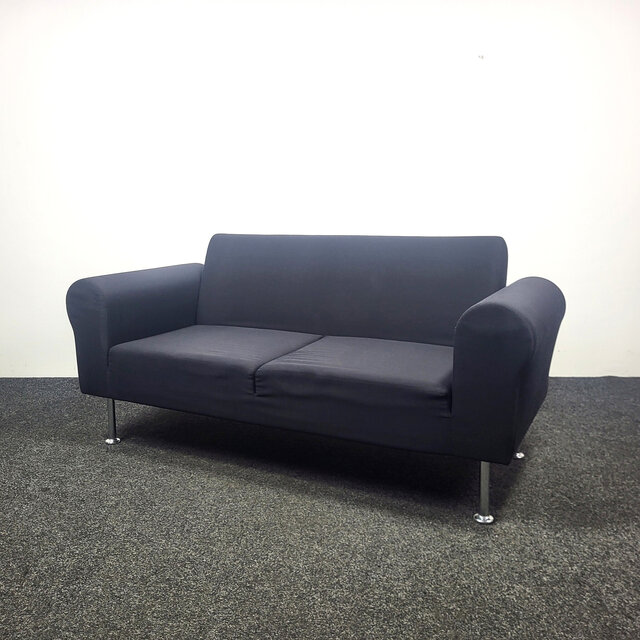 Vitra Sofa / Bank - Zwart Gestoffeerd