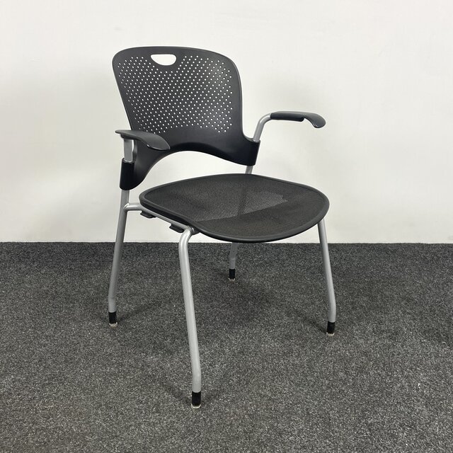 HHerman Miller Caper Stoel Met Armleuningen - Zwart