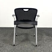 Herman Miller Caper Stoel Met Armleuningen - Zwart
