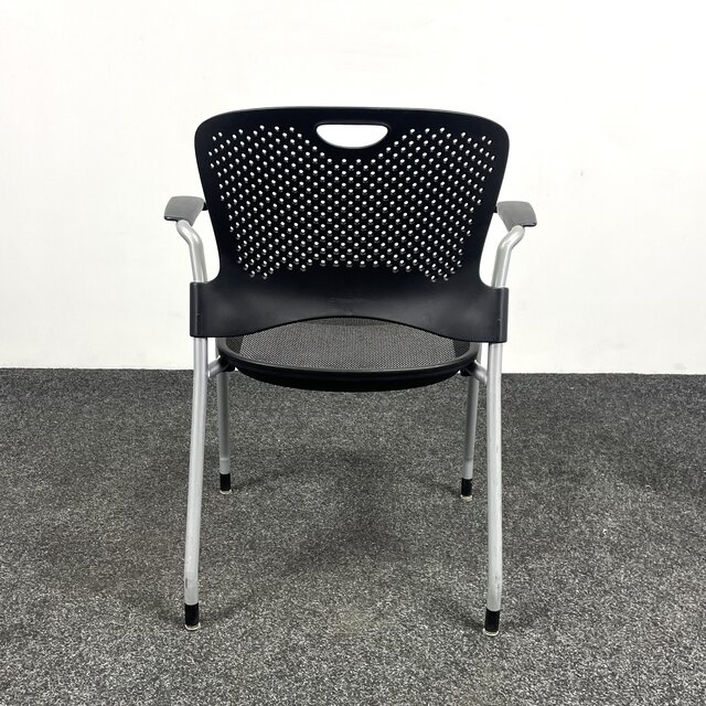 Herman Miller Caper Stoel Met Armleuningen - Zwart