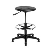 Werkkruk Hoog – Ronde Kunststof Zitting