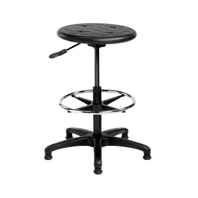 Werkkruk Hoog – Ronde Kunststof Zitting