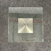 Glazen Bijzettafel - Lichte Schade | 40 x 40 cm