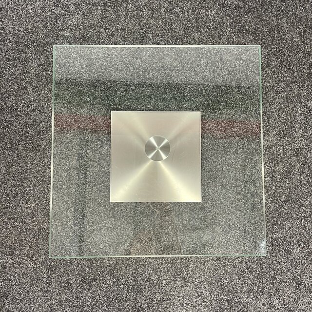 Glazen Bijzettafel - Lichte Schade | 40 x 40 cm