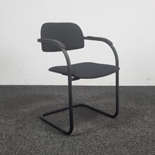 Lande Vergaderstoel Slede Zwart