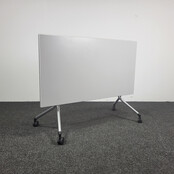 Kusch & Co Verrijdbare Klaptafel - Wit Blad | 140 x 75 cm