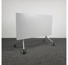 Verrijdbare Klaptafel 140 x 75 cm Wit