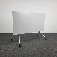 Kusch & Co Verrijdbare Klaptafel - Wit Blad | 140 x 75 cm